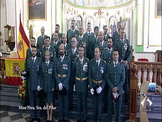 Misa de la Virgen del Pilar, patrona de la Guardia Civil